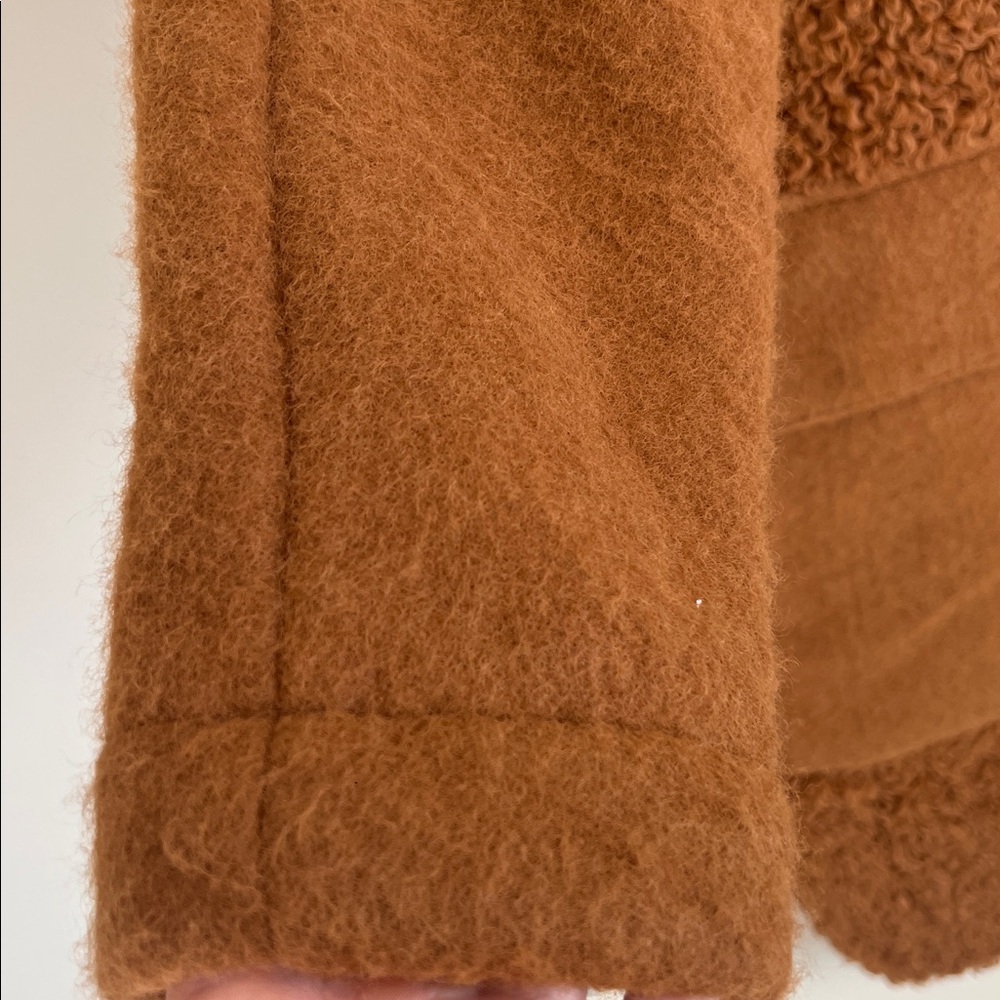 Bimba y Lola Long‎ Coat Topcoat Sherpa Teddy Quiet Luxury Sz XS - Picture 5 of 10